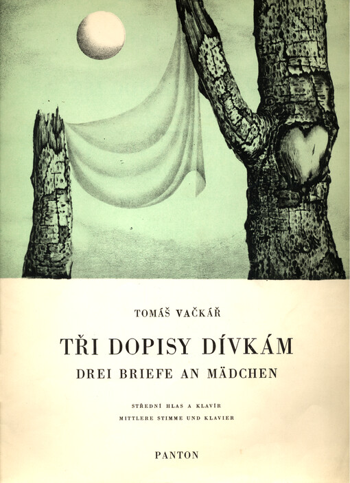 Tři dopisy dívkám písně na slova studentské poesie pro střední hlas a klavír = Drei briefe an Mädchen : Lieder nach Studentengedichten für eine mittlere Stimme und Klavier