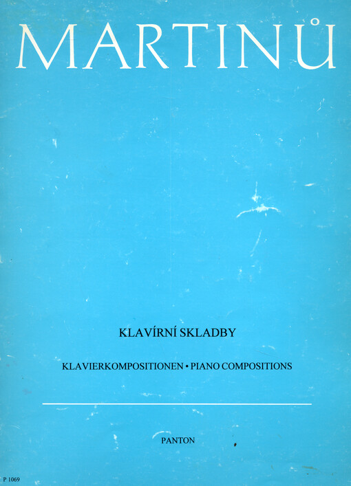 Klavírní skladby Klavierkompositionen = Piano compositions