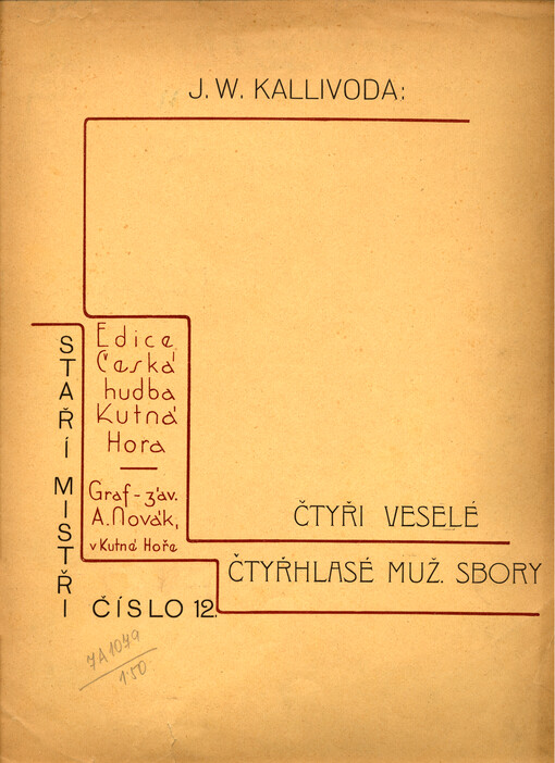 Čtyři veselé čtyřhlasé mužské sbory 12.