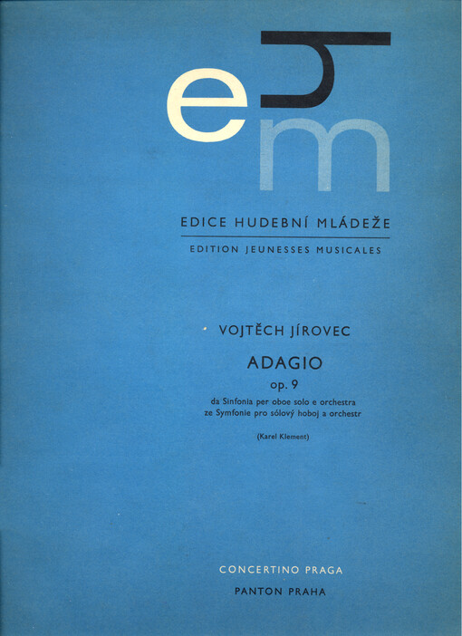 Adagio, op. 9 : da Sinfonia per oboe solo e orchestra = Adagio, op. 9 : ze Symfonie pro sólový hoboj a orchestr