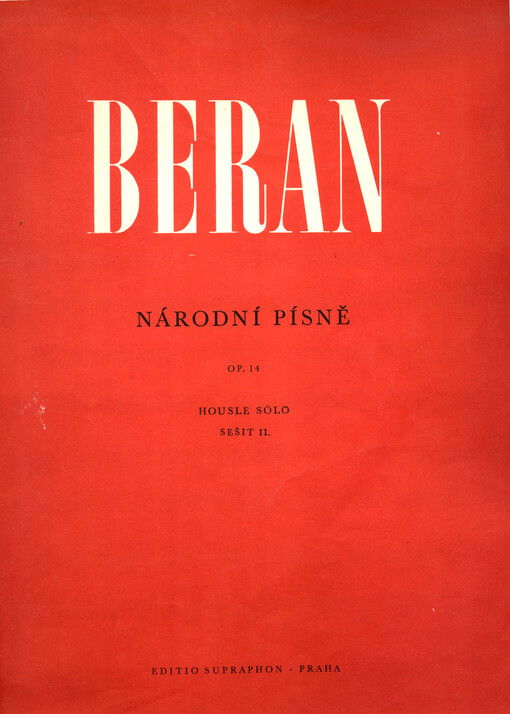 Národní písně pro nejmenší houslisty : op. 14 : housle sólo. Sešit II.