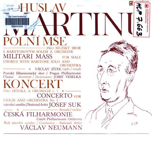 Polní mše pro mužský sbor s barytonovým sólem a orchestr Koncert pro housle a orchestr č. 1