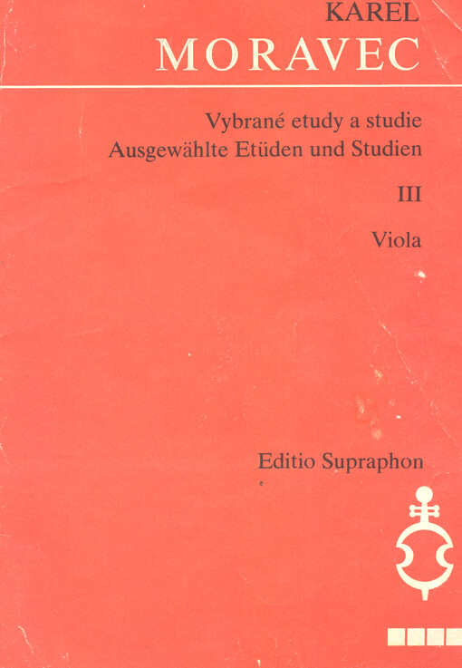 Vybrané etudy a studie : viola. III.