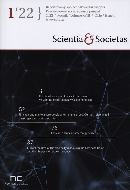 Scientia et societas : časopis pro společenské vědy a management