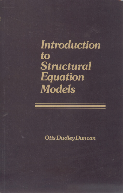Introduction to structural equation models