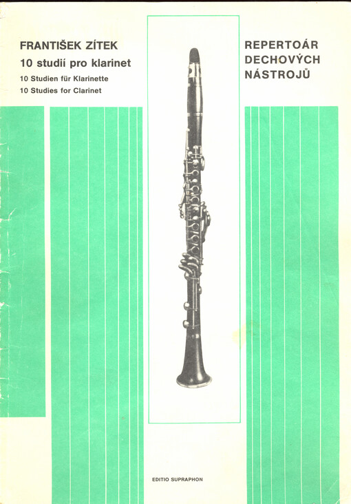 10 studií pro klarinet 10 Studien für Klarinette = 10 Studies for Clarinet