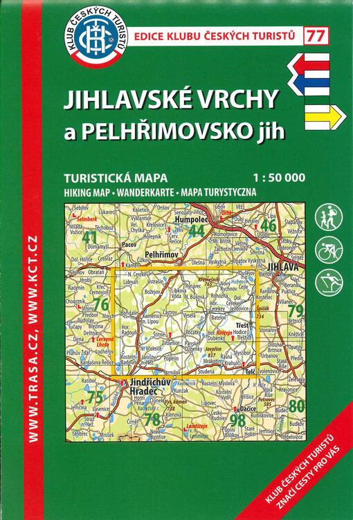 Jihlavské vrchy a Pelhřimovsko jih : turistická mapa 1:50 000