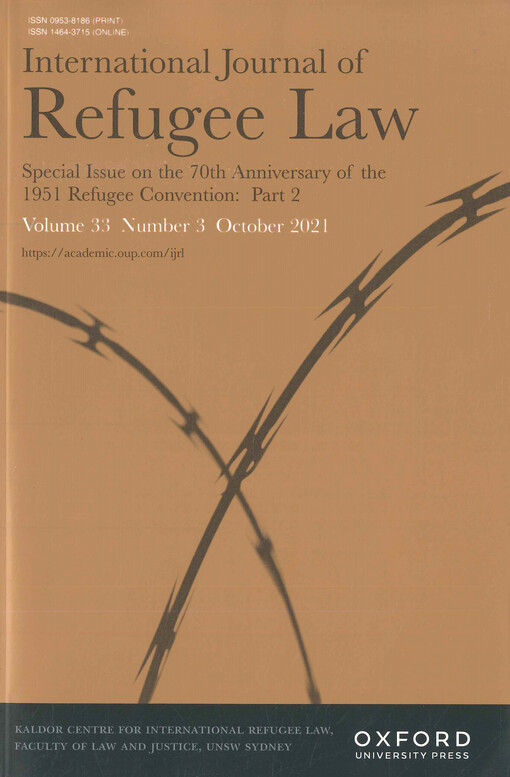 International journal of refugee law