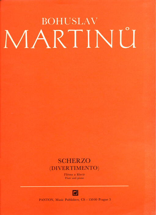 Scherzo (divertimento) : flétna a klavír