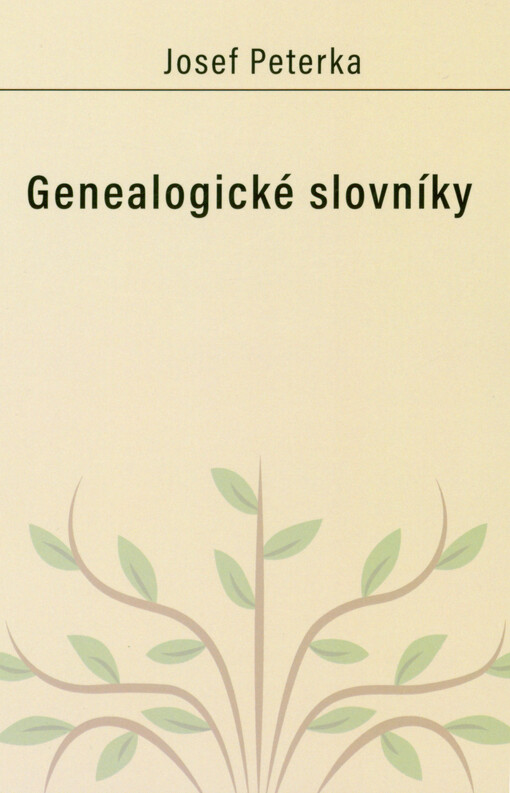 Genealogické slovníky