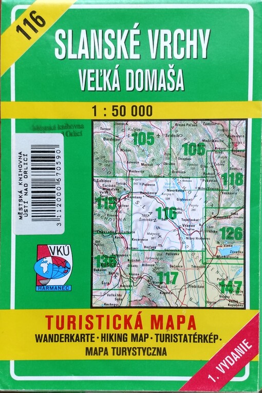 Slanské vrchy - Veľká Domaša [kartografický dokument] : turistická mapa /