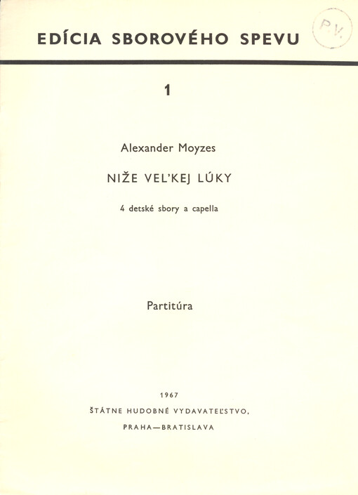 Níže veľkej lúky 4 detské sbory a capella