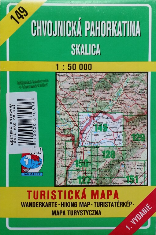 Chvojnická pahorkatina - Skalica [kartografický dokument] : turistická mapa / 