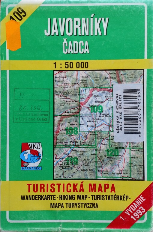Javorníky - Čadca [kartografický dokument] : turistická mapa /