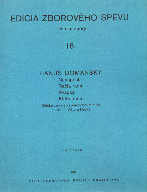 Detské zbory so sprievodom 2 huslí