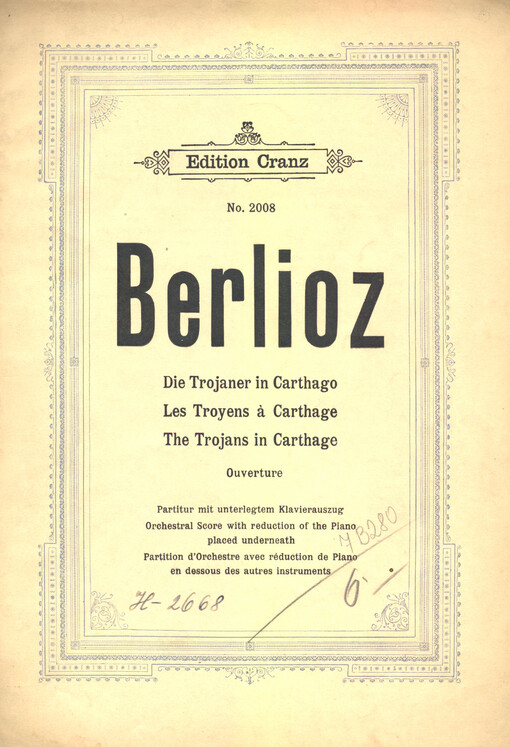 Die Trojaner in Carthago ouverture