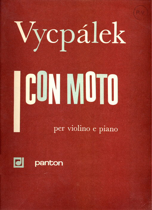 Con moto per violino e piano, (1965)