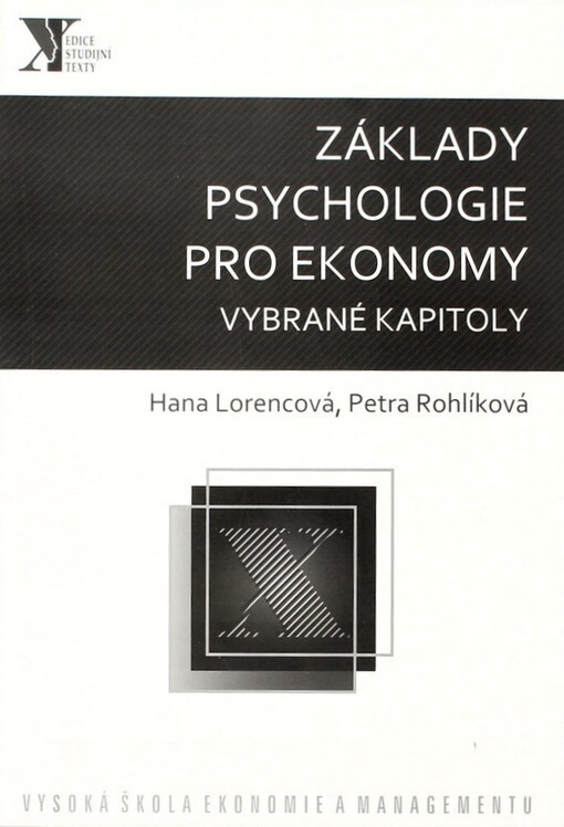 Základy psychologie pro ekonomy : vybrané kapitoly