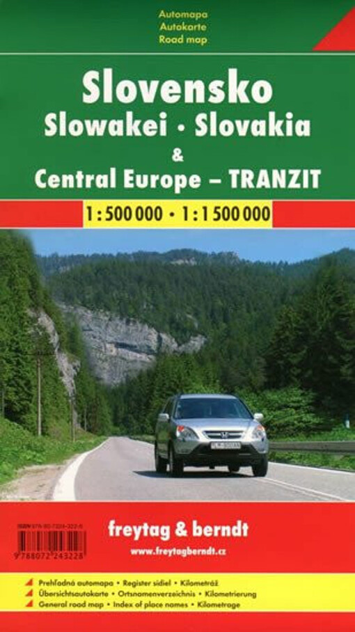 Slovensko Střední Evropa : automapa