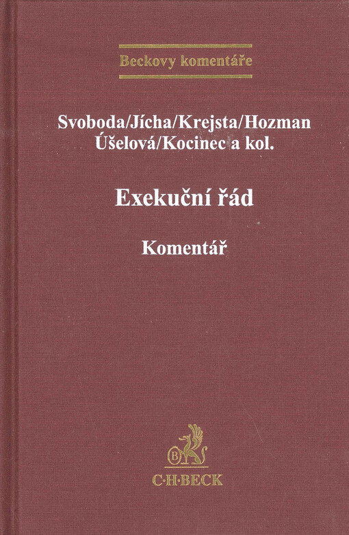 Exekuční řád : komentář