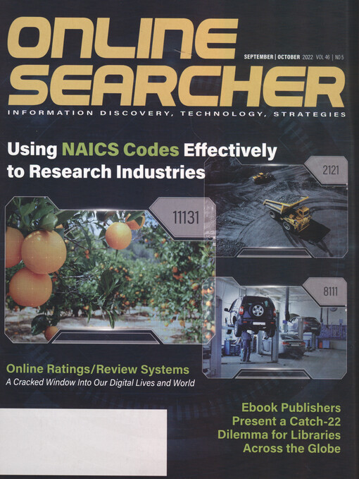 Online searcher : information discovery, technology, strategies