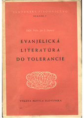 Evanjelická literatúra do tolerance  (odkaz v elektronickém katalogu)