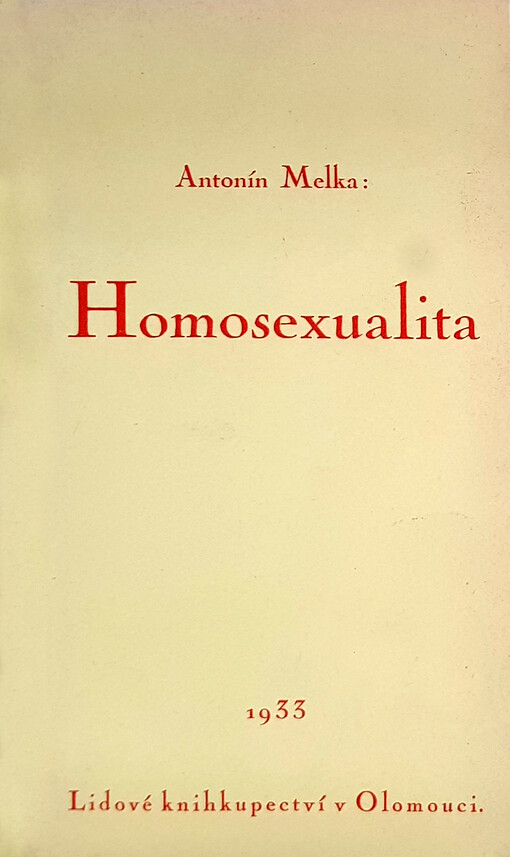 Homosexualita: studie morální