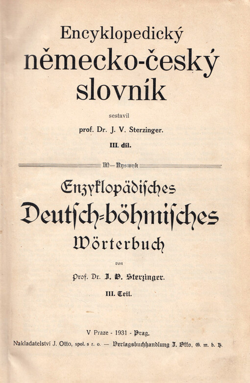 Encyklopedický německo-český slovník