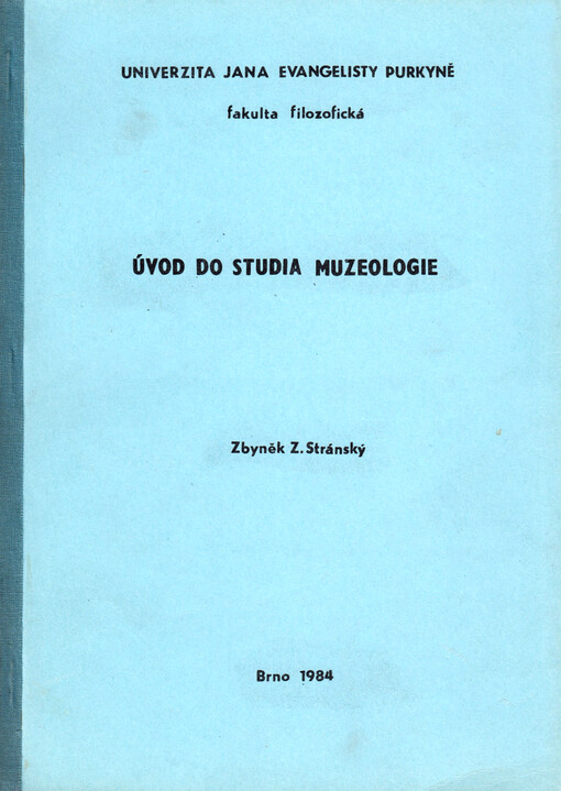 Úvod do studia muzeologie