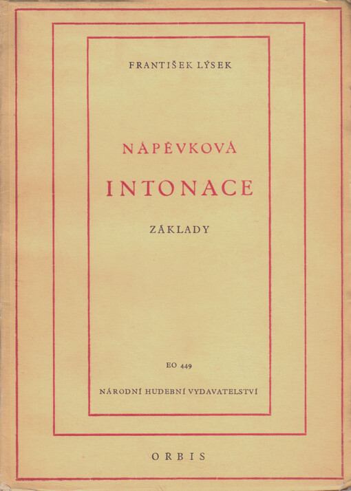 Nápěvková intonace : základy