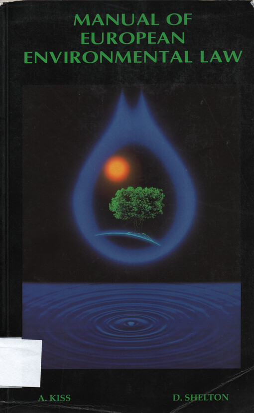 Manual of European environmental law