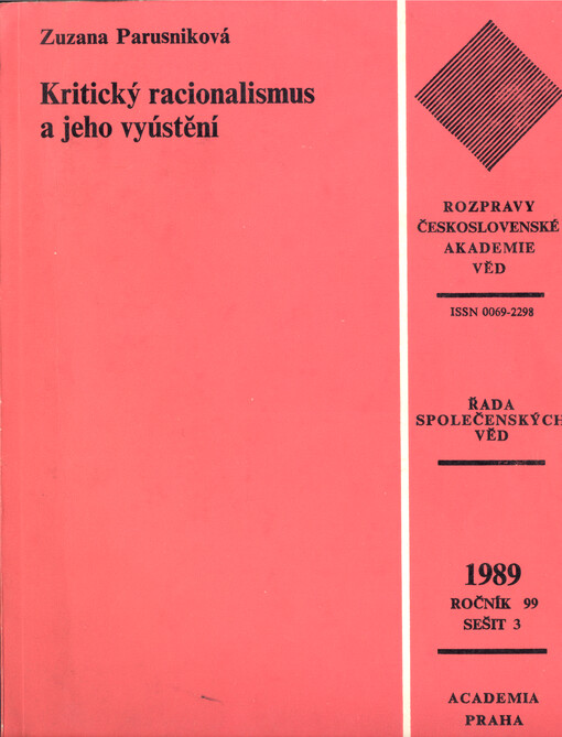 Kritický racionalismus a jeho vyústění