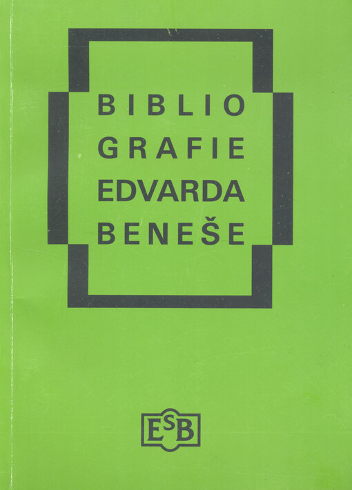 Bibliografie Edvarda Beneše