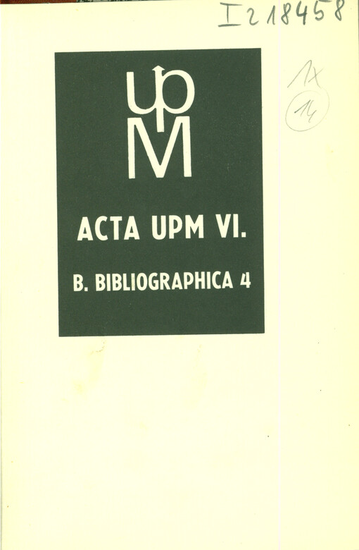 Přírůstky literatury za rok 1969 : Výstavní katalogy : Knihovna Uměleckoprůmyslového muzea v Praze : Bibliogr. seznam