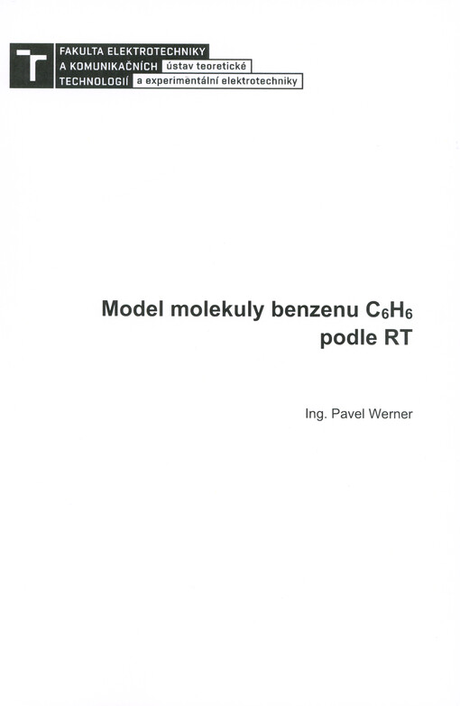 Model molekuly benzenu C6H6 podle RT