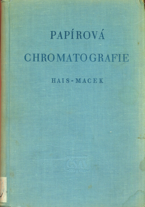 Papírová chromatografie : Studie a prameny : Studie a prameny
