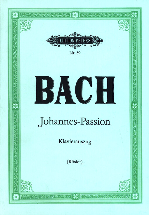 Johannes-Passion Oratorium