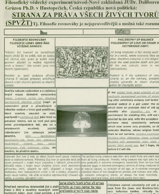 Filosofie rovnováhy : (web, knihy a film) = Philosophy of balance : (web, books and film)