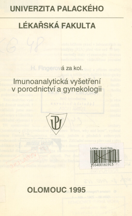 Imunoanalytická vyšetření v porodnictví a gynekologii