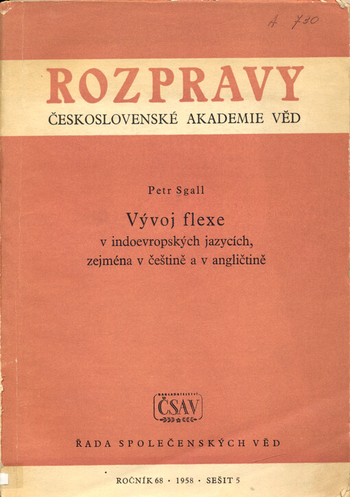 Vývoj flexe v indoevropských jazycích, zejména v češtině a v angličtině