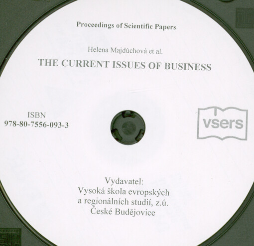 The current issues of business : proceedings of scientific papers