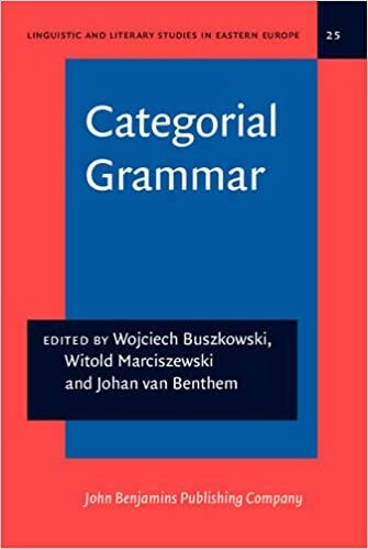 Categorial Grammar (Studies in Functional and Structural Linguistics)