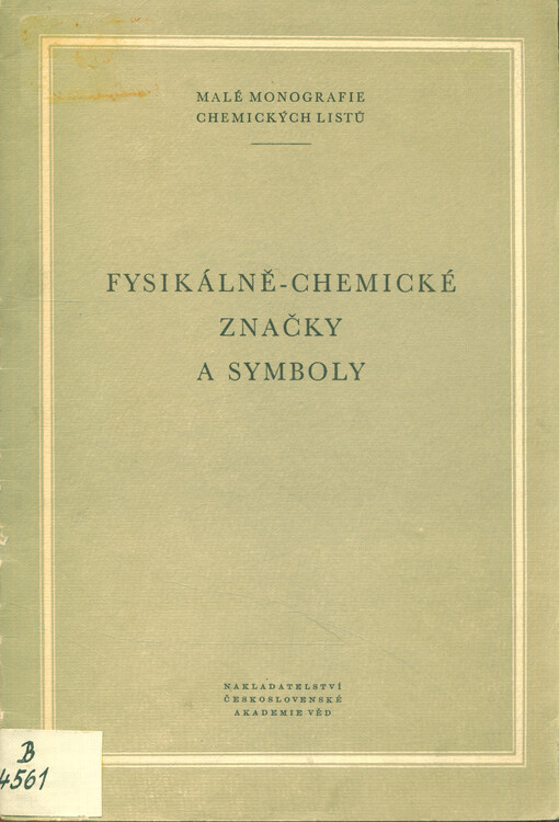 Fysikálně-chemické značky a symboly.