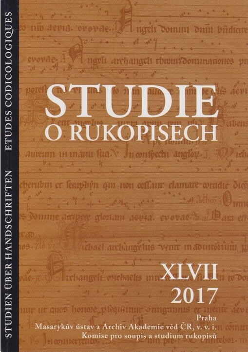 Studie o rukopisech = Studien über Handschriften = Etudes codicologiques