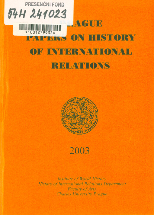 Prague papers on the history of international relations