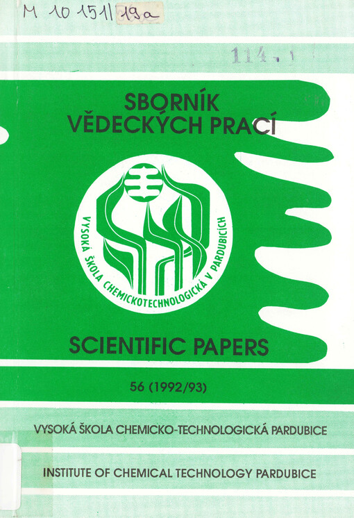 Sborník vědeckých prací. 56., 1992/93