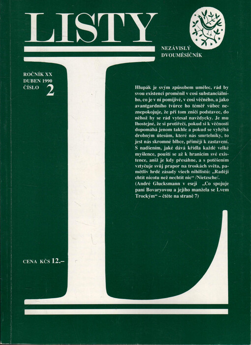 Listy : nezávislý dvouměsíčník