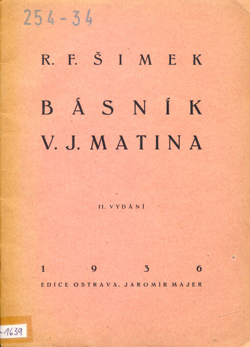 Básník V. J. Matina