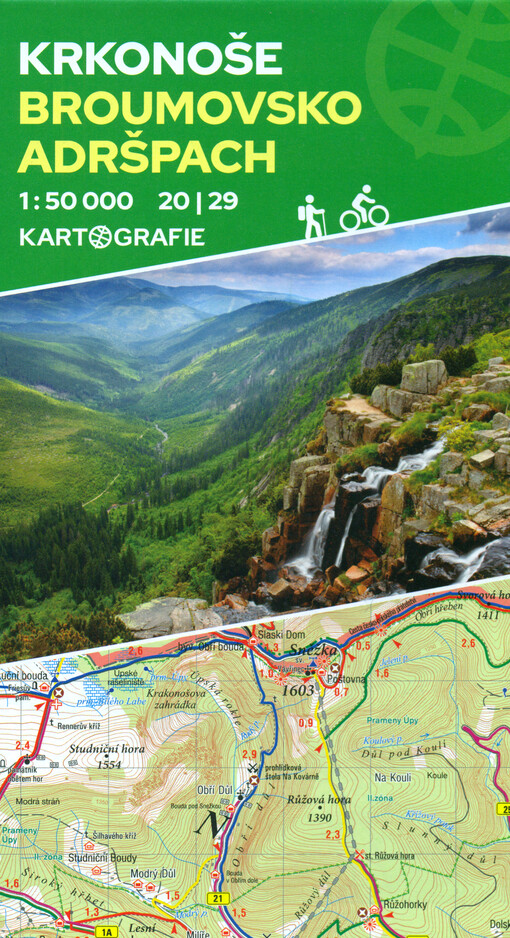 Krkonoše, Broumovsko, Adršpach : turistická mapa 1:50 000