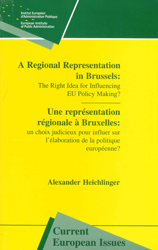A regional representation in Brussels: the right idea for influencing EU policy-making?